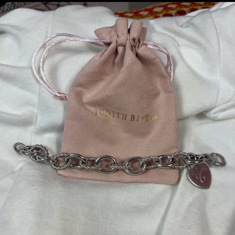 Judith Ripka heart C bracelet